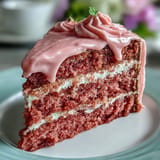 Elegant Bridal Shower Rosé Velvet Cake, a pink masterpiece with decadent frosting.
