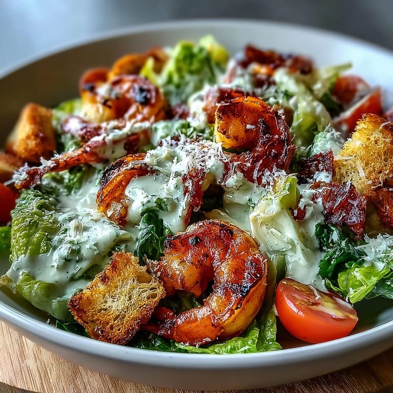 Ready-to-eat Romaine Caesar Bowl topped with succulent grilled chicken, drizzled with homemade dressing, and served with lemon wedges.
