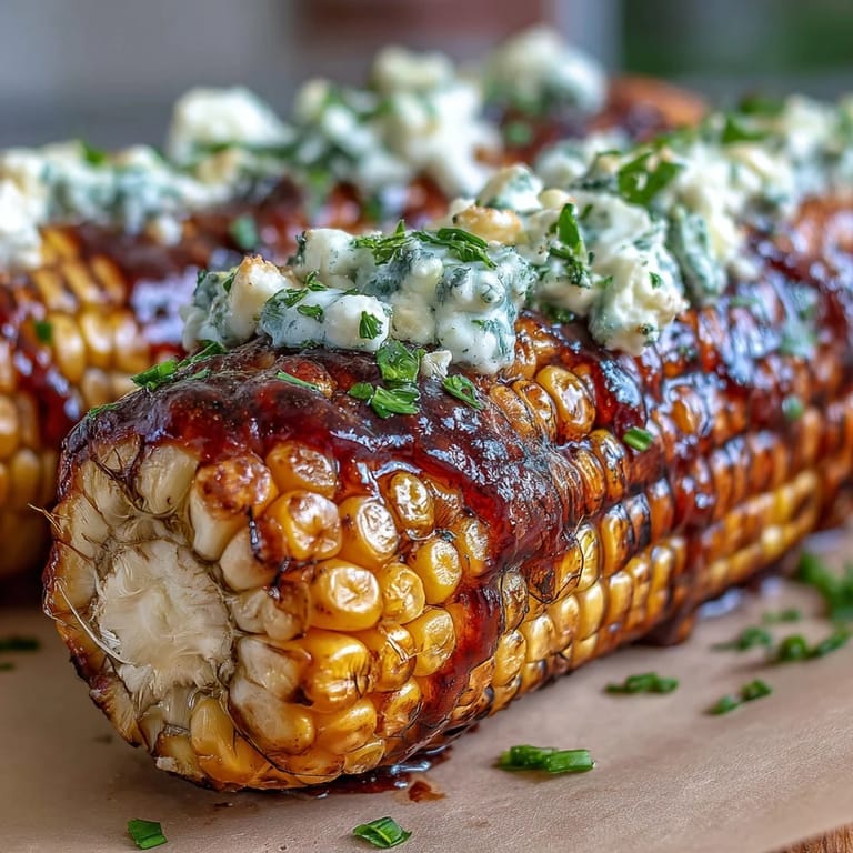 Sweet corn grilled in foil with fragrant herb butter, finished with Parmesan and a squeeze of lime.