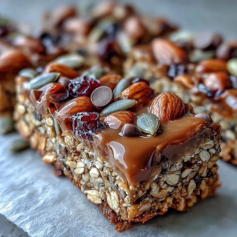 Wholesome oat and honey granola bars studded with sunflower seeds and shredded coconut, perfect for an energizing nut-free treat.