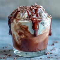 Velvety chocolate cream floats atop chilled cold brew coffee, creating a decadent and refreshing Chocolate Cream Cold Brew perfect for summer mornings.