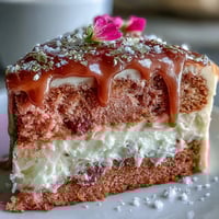 Vibrant pink Rosé Velvet Cake, a bridal shower dream with shimmering gold drip.