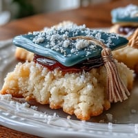 Golden-accented Graduation Cookies: diploma and cap designs showcased beautifully.